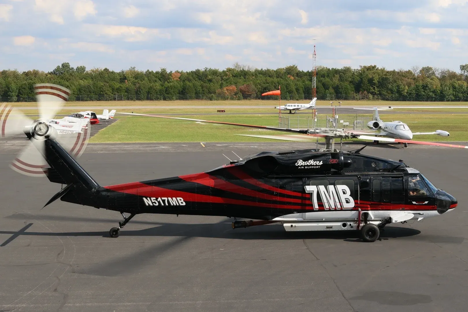 Rotors Turning on the Ramp