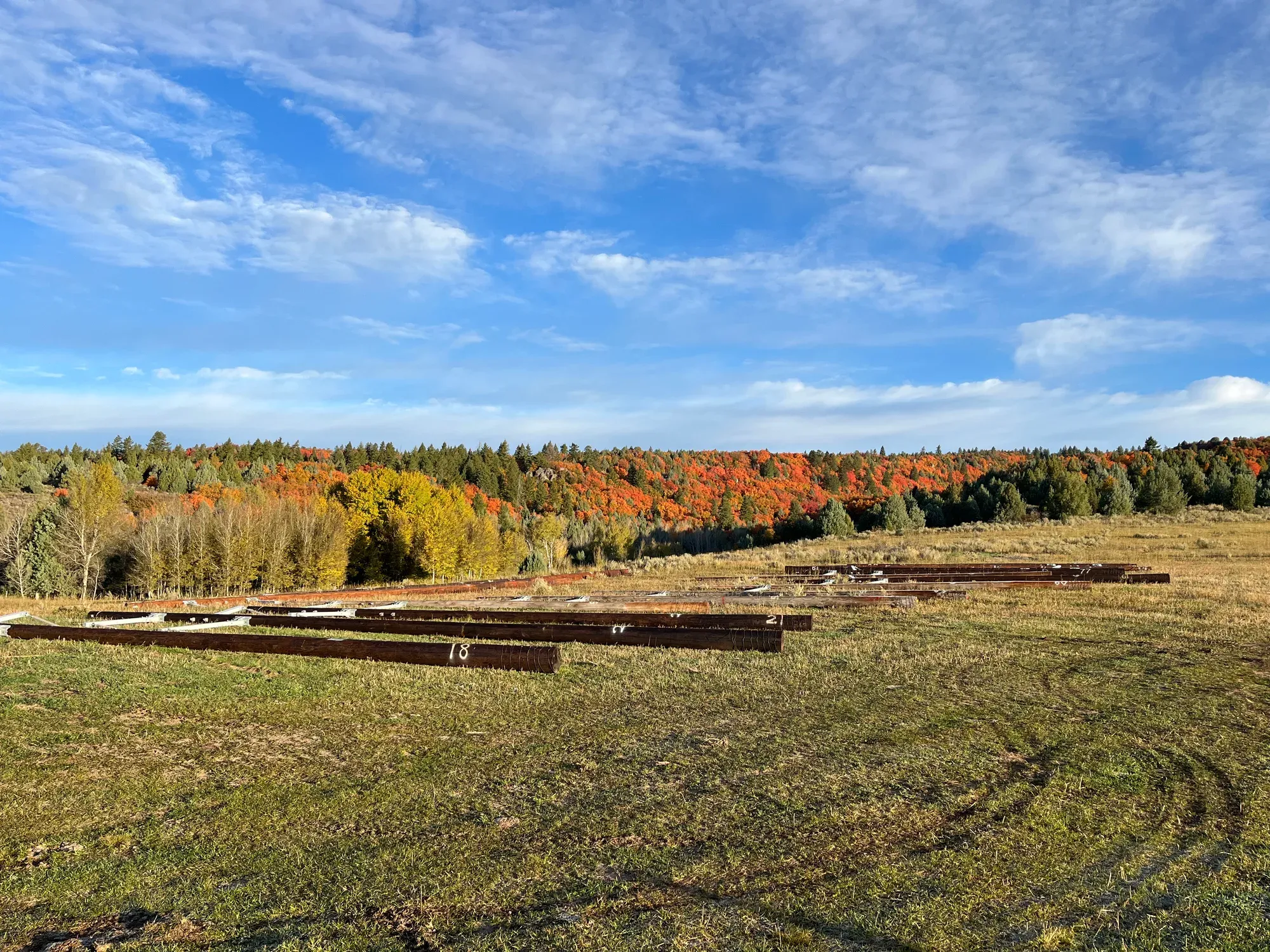 Staged Steel at the Job Site